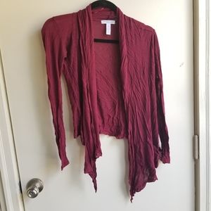 Free with purchase Lightweight burgundy cardigan